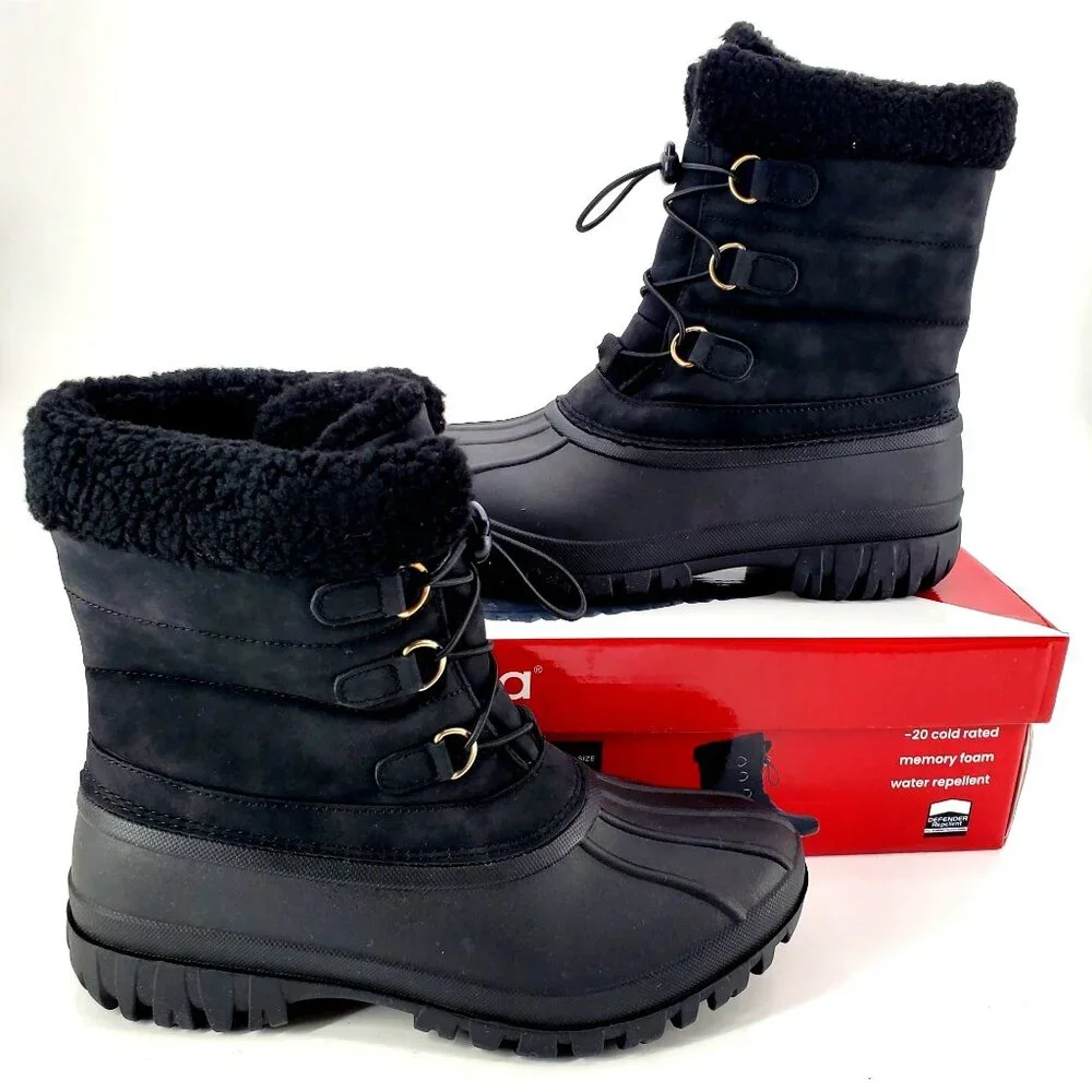 Chooka 8 Boots Duck Waterproof Cold Weather Snow Rain Shoes Outdoor Shearling